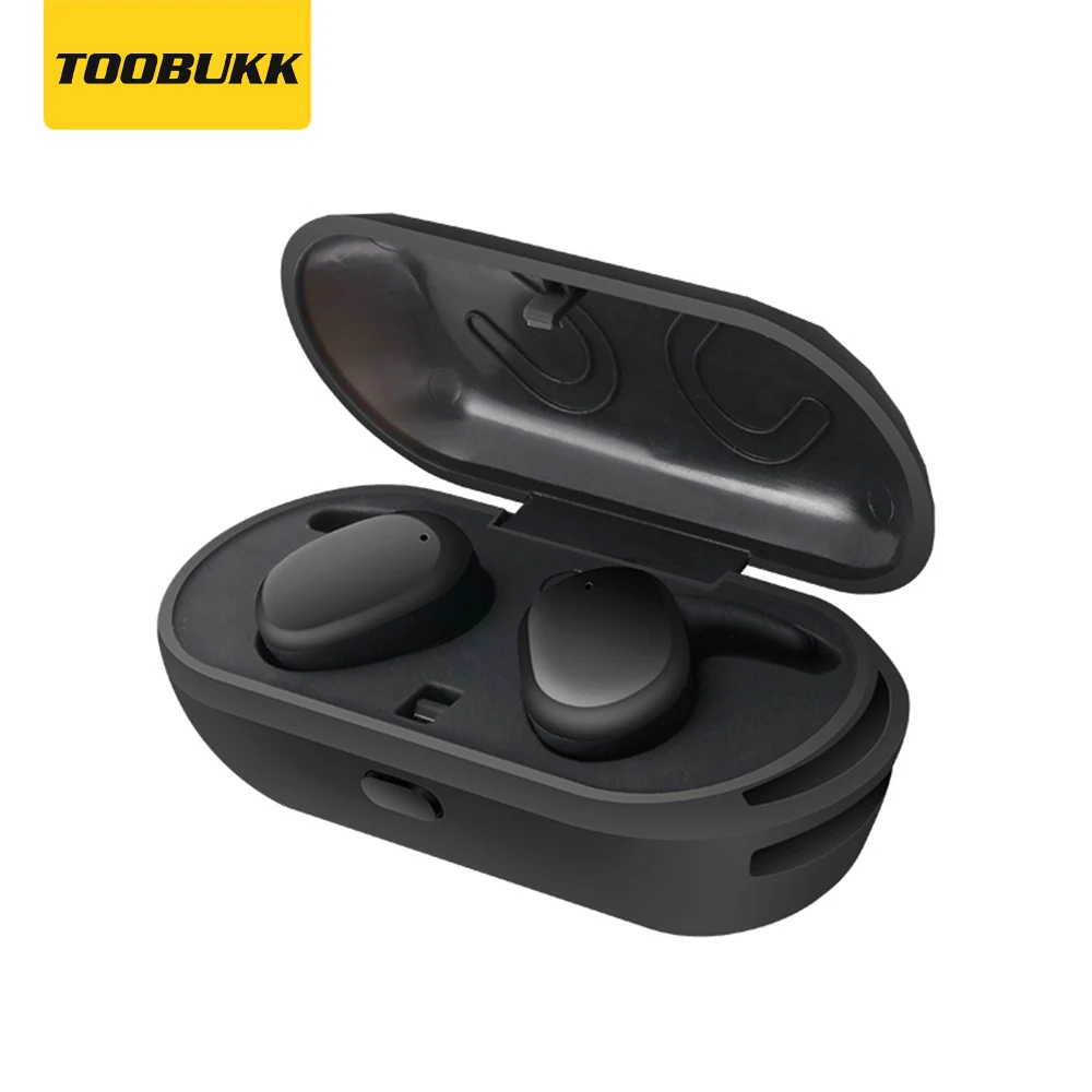 Мини невидимые TWS беспроводные bluetooth наушники с микрофоном громкой связи умные