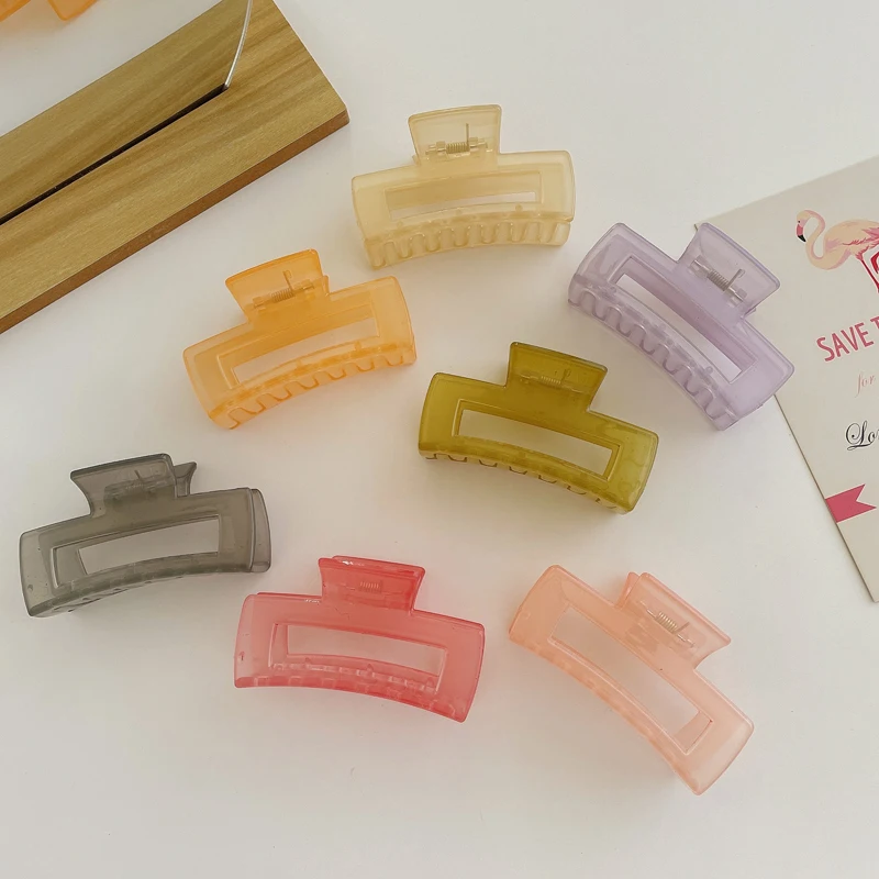 1Pc Matte Solid Hair Claws Elegant Clear Acrylic Hair Clips Hairpins Barrette Headwear for Women Girls Hair Accessories Gifts
1Pc Matte Solid Hair Claws Elegant Clear Acrylic Hair Clips Hairpins Barrette Headwear for Women Girls Hair Accessories Gifts