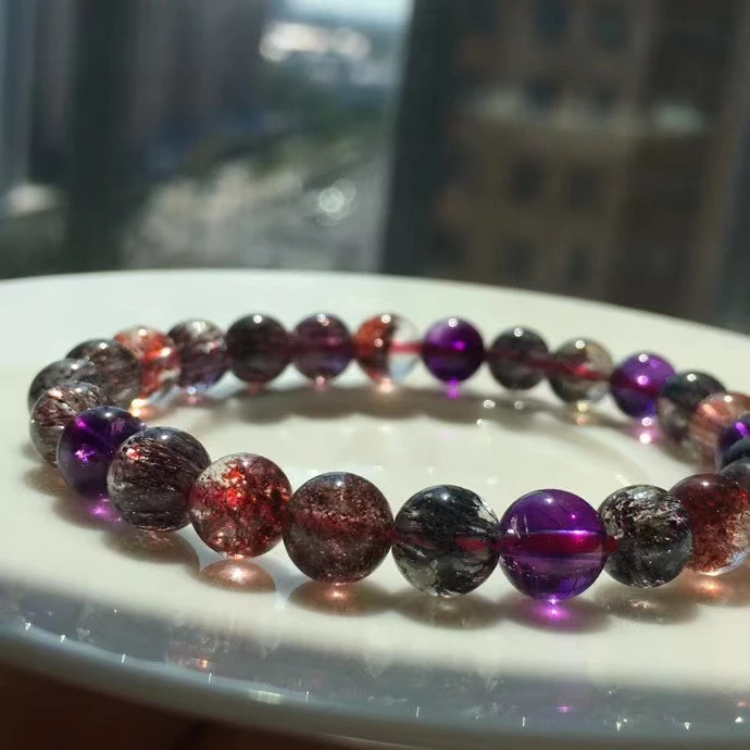 7,1 мм натуральный красочный супер семь 7 прозрачный рутилированный кварцевый браслет прозрачные круглые бусины Кристалл для женщин мужчин ... 
7,1 мм натуральный красочный супер семь 7 прозрачный рутилированный кварцевый браслет прозрачные круглые бусины Кристалл для женщин мужчин ...