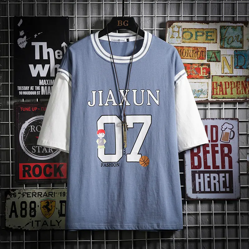 Футболка с коротким рукавом, Мужская Красивая летняя футболка в стиле пэчворк, топы, футболки, Классическая брендовая модная одежда, женска...
Футболка с коротким рукавом, Мужская Красивая летняя футболка в стиле пэчворк, топы, футболки, Классическая брендовая модная одежда, женска...