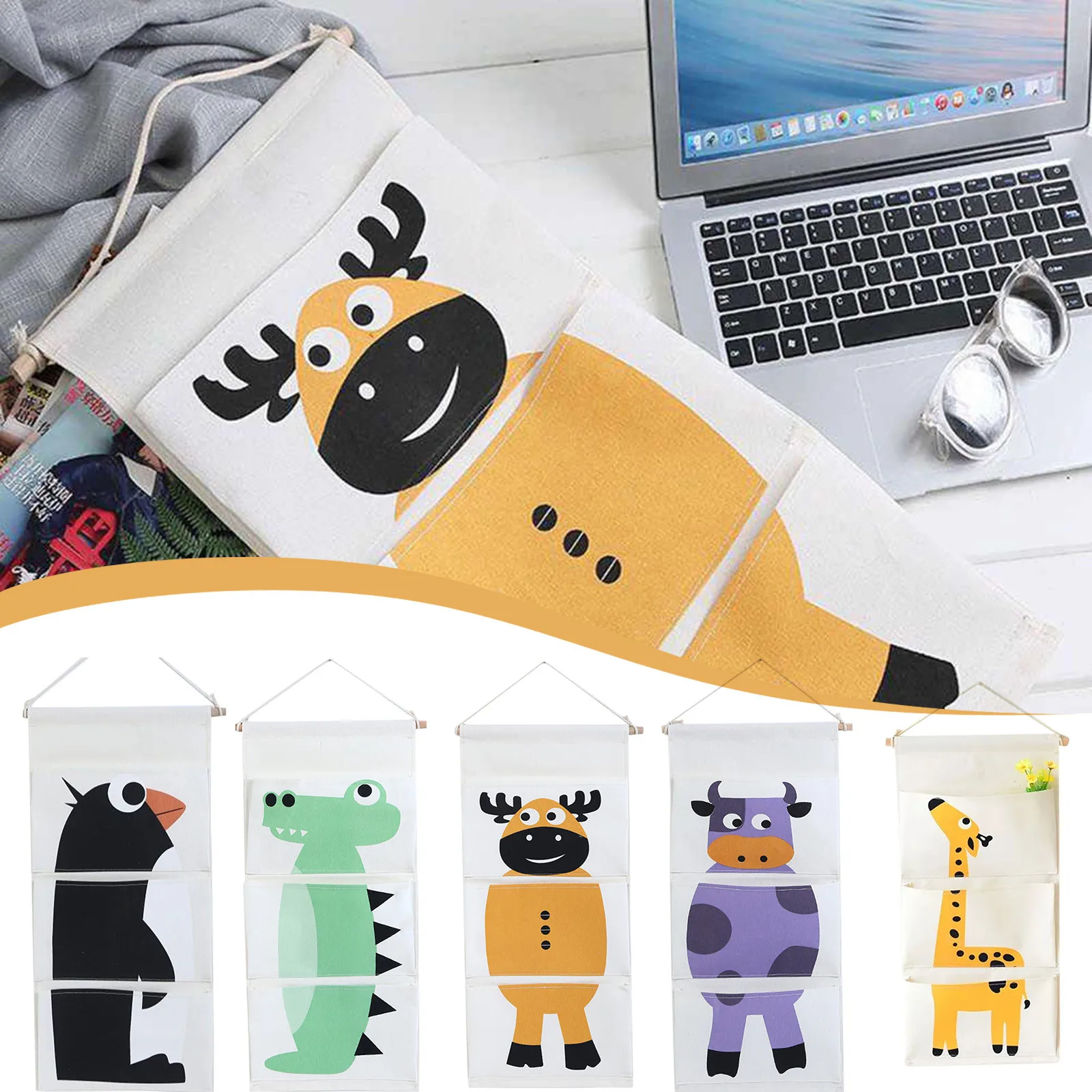 Hanging Organizers Cute Animal Cartoon Waterproof Cotton And Hemp Hanging Bag 3 Pocket Folding Organiser Organizador De Armario
Hanging Organizers Cute Animal Cartoon Waterproof Cotton And Hemp Hanging Bag 3 Pocket Folding Organiser Organizador De Armario