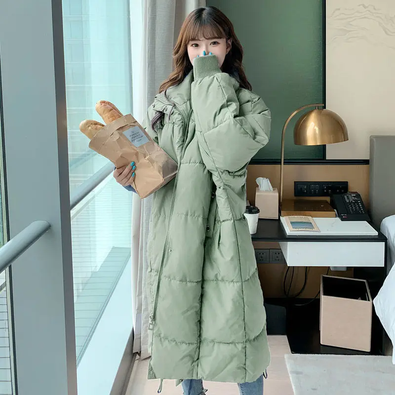 20202 Winter New Women Cotton Padded Jacket Korean Fashion Long thick warm Overcoat Femme Loose Female Parkas Clothes H1909 
20202 Winter New Women Cotton Padded Jacket Korean Fashion Long thick warm Overcoat Femme Loose Female Parkas Clothes H1909