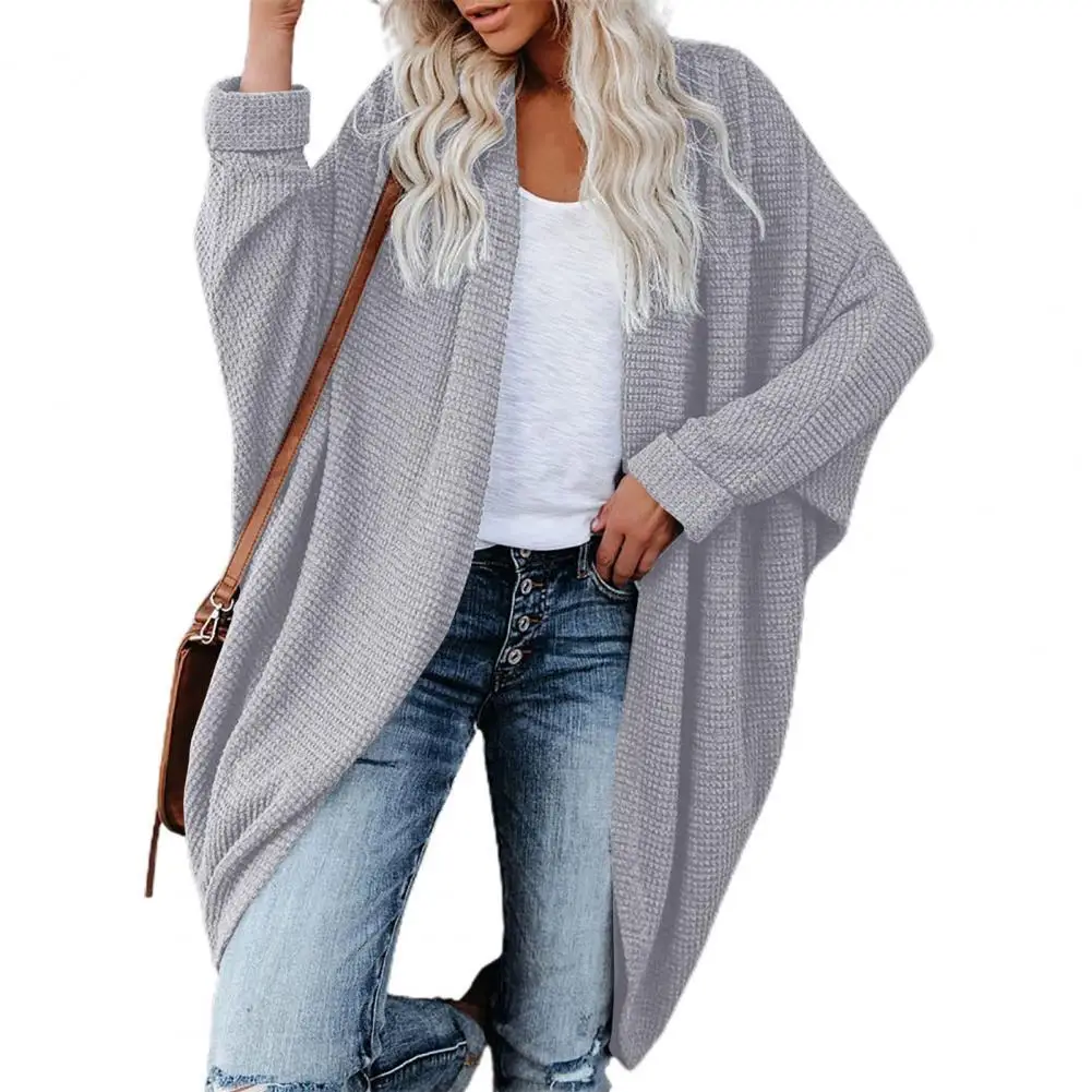 Oversize Batwing Long Sleeve Women Cardigan Solid Color Autumn Winter Open Front Drape Pockets Sweater Cardigan Outerwear
Oversize Batwing Long Sleeve Women Cardigan Solid Color Autumn Winter Open Front Drape Pockets Sweater Cardigan Outerwear