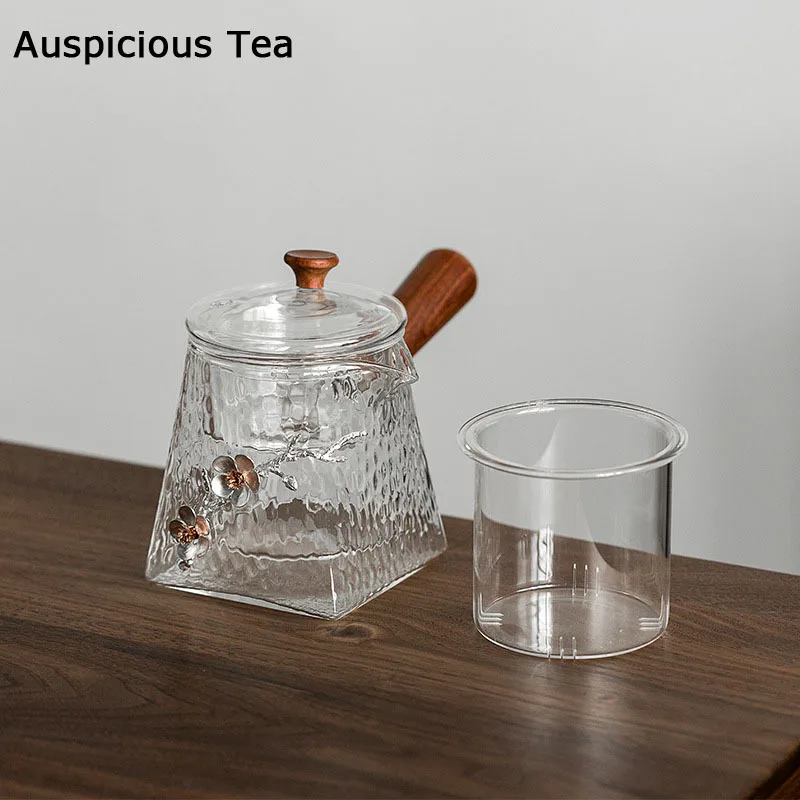 

450ml Exquisite High Temperature Resistance Glass Teapot Handmade Home Kungfu Teaset Filter Tea Making Pot Drinkware Accessories