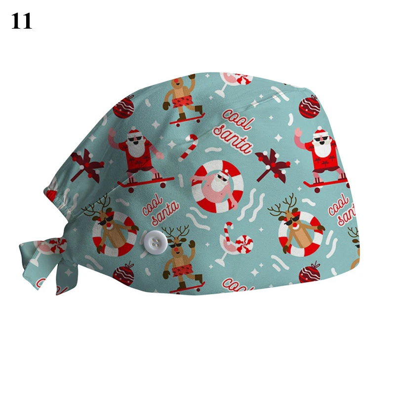 nursing cap Lab Doctor nursing hat Christmas scrubs caps Santa Claus Print cap Pet Grooming Agency Work Scrubs Beauty Work Hats
nursing cap Lab Doctor nursing hat Christmas scrubs caps Santa Claus Print cap Pet Grooming Agency Work Scrubs Beauty Work Hats