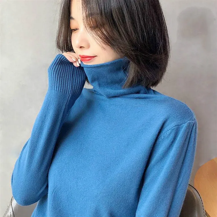 2020 Autumn Winter Women Sweaters Knitting Shirt Pullover Top Female Casual Solid Elastic Turtleneck Knitted Bottoming Shirts
2020 Autumn Winter Women Sweaters Knitting Shirt Pullover Top Female Casual Solid Elastic Turtleneck Knitted Bottoming Shirts