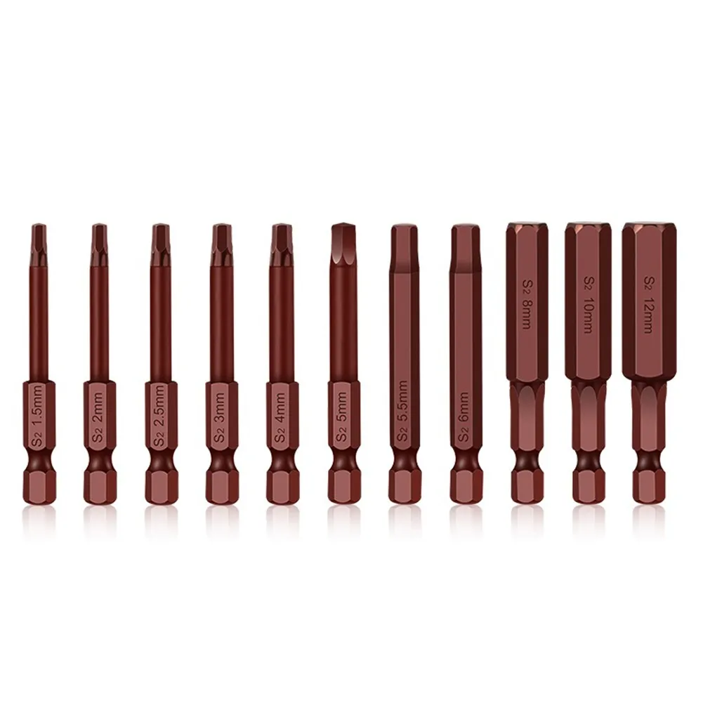 11pcs Hex Head Screwdriver Bit Kit 65mm Allen Wrench Drill Bit Set S2 Steel Screwdriver Metric 1/4\" Hex Bit Kit Power Tools
11pcs Hex Head Screwdriver Bit Kit 65mm Allen Wrench Drill Bit Set S2 Steel Screwdriver Metric 1/4\" Hex Bit Kit Power Tools