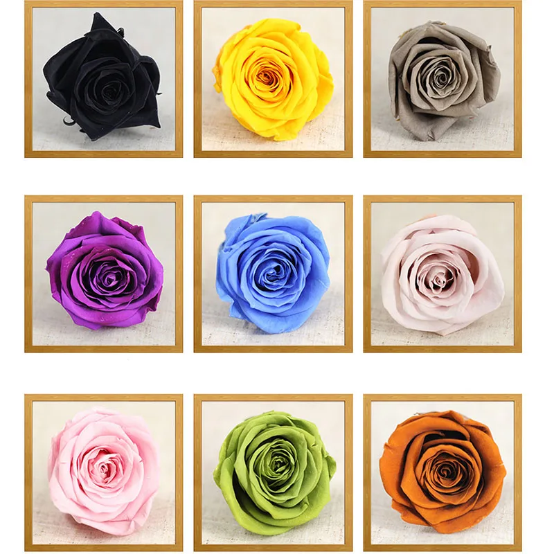 12 шт./лот сохраненные цветы бессмертный цветок розы диаметр 3-4 см подарок на день