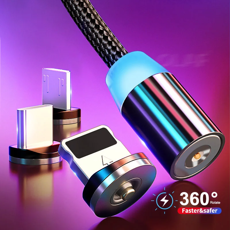 Магнитный кабель USB Type-C 1 м для Iphone 11 X XR 7 Samsung Xiaomi | Мобильные телефоны и аксессуары