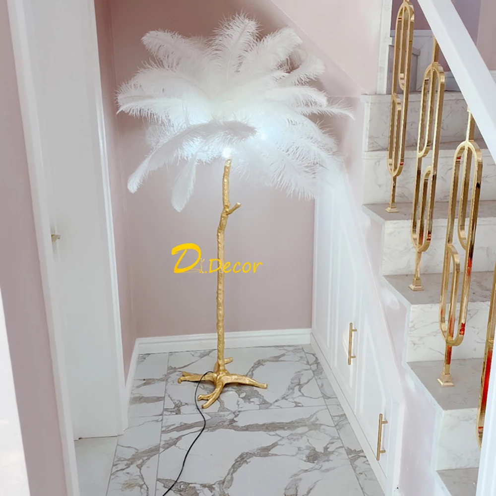 Luxury Ostrich Feather Floor Lamp Living Room Stand Lamp Bedroom Modern Indoor Lighting Decor Floor Lights Standing Lamp Fixture
Luxury Ostrich Feather Floor Lamp Living Room Stand Lamp Bedroom Modern Indoor Lighting Decor Floor Lights Standing Lamp Fixture