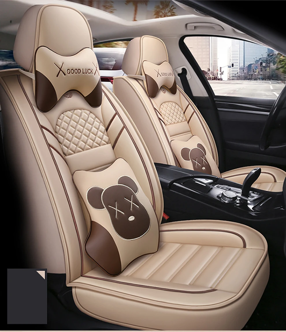 

kalaisike Leather Universal Car Seat covers for Hyundai all models i30 ix25 ix35 i40 accent azera solaris lantra elantra terraca