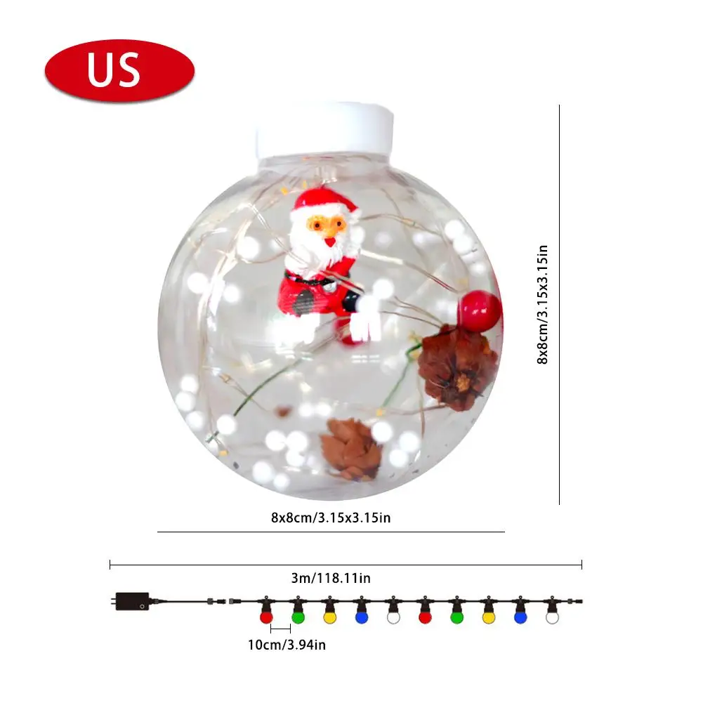 3m180 Light Bulb Christmas Ball Santa Wishing Light Suitable For Curtains Gardens Christmas Trees Home Wedding Decoration Lights
3m180 Light Bulb Christmas Ball Santa Wishing Light Suitable For Curtains Gardens Christmas Trees Home Wedding Decoration Lights