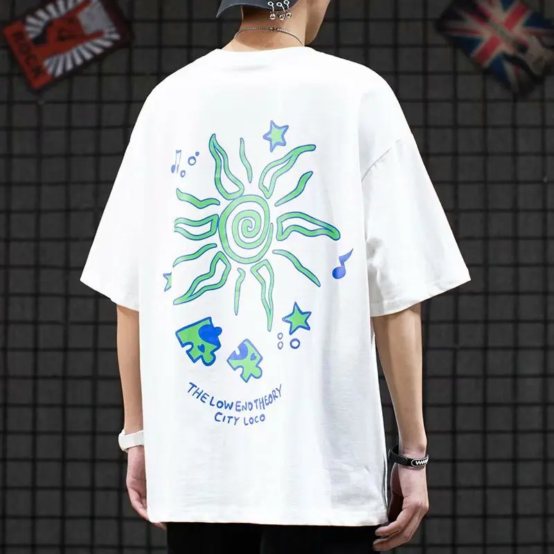 Men's T-shirt 100% Cotton Summer Breathable Japan Printed Short-sleeve High Street Hip-Hop Plus Size Anime T-shirt Comfortable
Men's T-shirt 100% Cotton Summer Breathable Japan Printed Short-sleeve High Street Hip-Hop Plus Size Anime T-shirt Comfortable