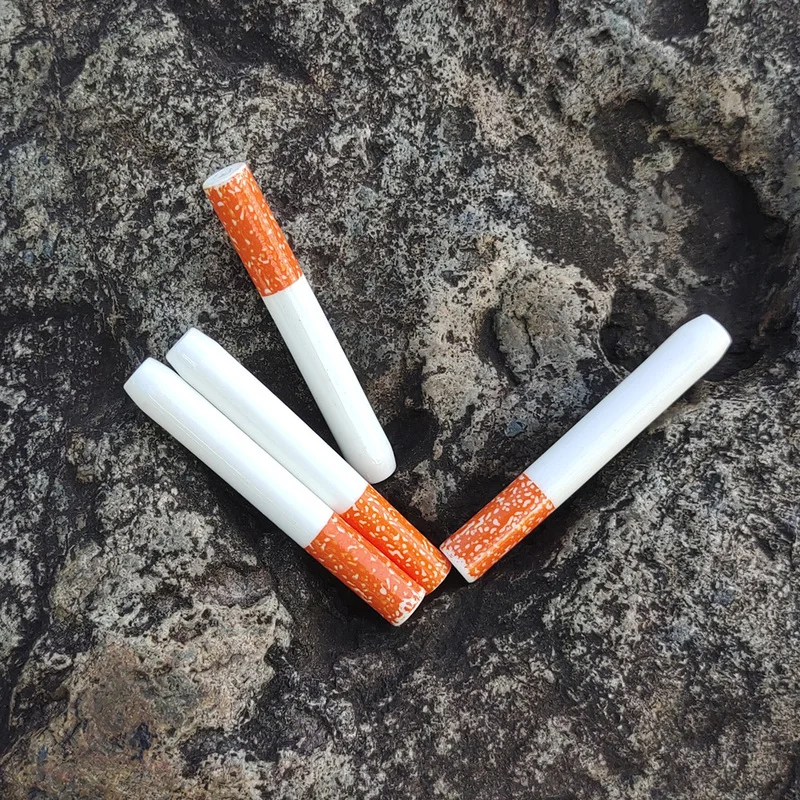 10 pcs 78mm Cigarette Shape Metal Ceramic/aluminum Pipe One Hitter Tobacco Pipe For Smoking Pipe Men Gift Smoking Accessories
10 pcs 78mm Cigarette Shape Metal Ceramic/aluminum Pipe One Hitter Tobacco Pipe For Smoking Pipe Men Gift Smoking Accessories