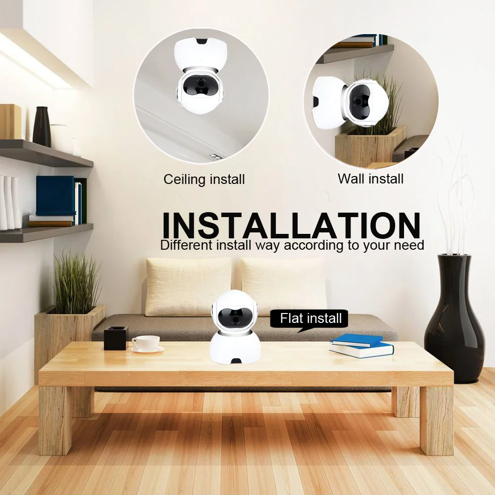 720P Wireless IP AI Camera Smart Automatic Tracking Full Duplex Two Way Intercom For Home Security Surveillance Baby Monitor
720P Wireless IP AI Camera Smart Automatic Tracking Full Duplex Two Way Intercom For Home Security Surveillance Baby Monitor