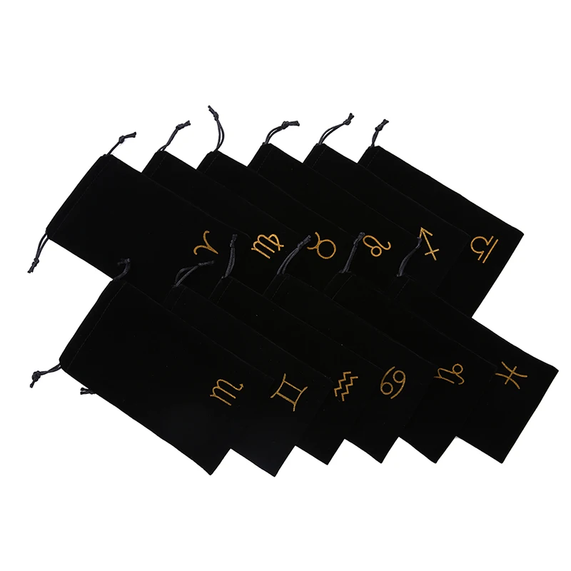 12 Constellations Velvet Pentagram Tarot Card Storage Bag Toy Home Mini Drawstring Package For Playing Cards
12 Constellations Velvet Pentagram Tarot Card Storage Bag Toy Home Mini Drawstring Package For Playing Cards