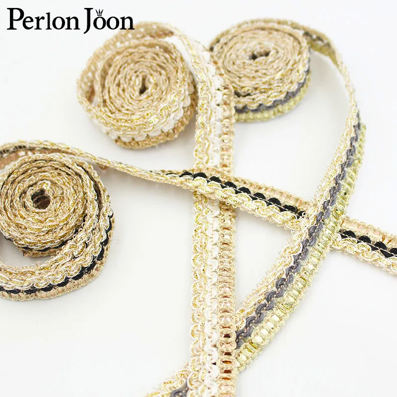 2 yards three colors gold thread woven decorative ribbon home textile lace skirt robe webbing sewing clothing accessories ZD0325
2 yards three colors gold thread woven decorative ribbon home textile lace skirt robe webbing sewing clothing accessories ZD0325