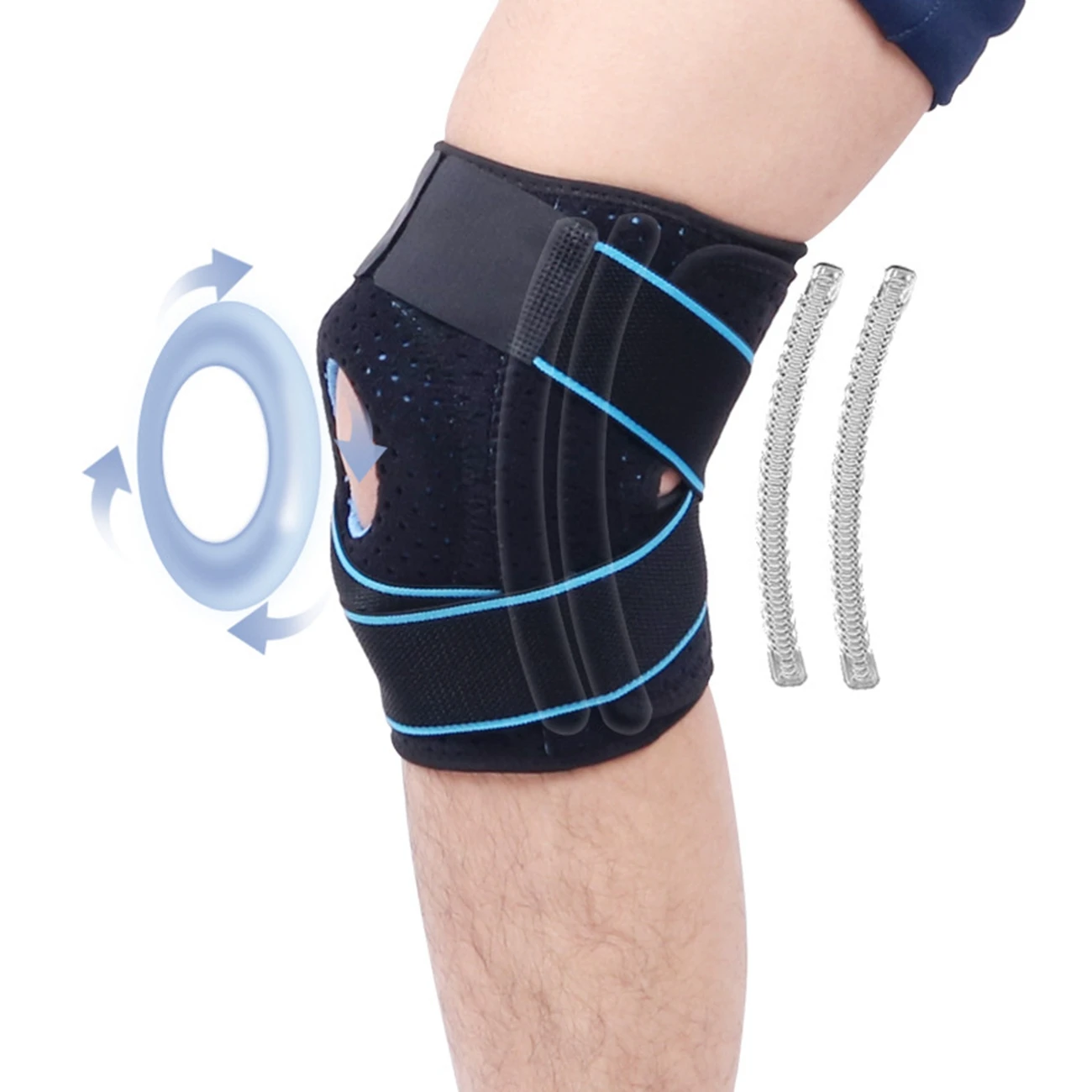 Four spring sports knee pads silicone anti-collision protection patella meniscus outdoor sports protective gear for Running
Four spring sports knee pads silicone anti-collision protection patella meniscus outdoor sports protective gear for Running