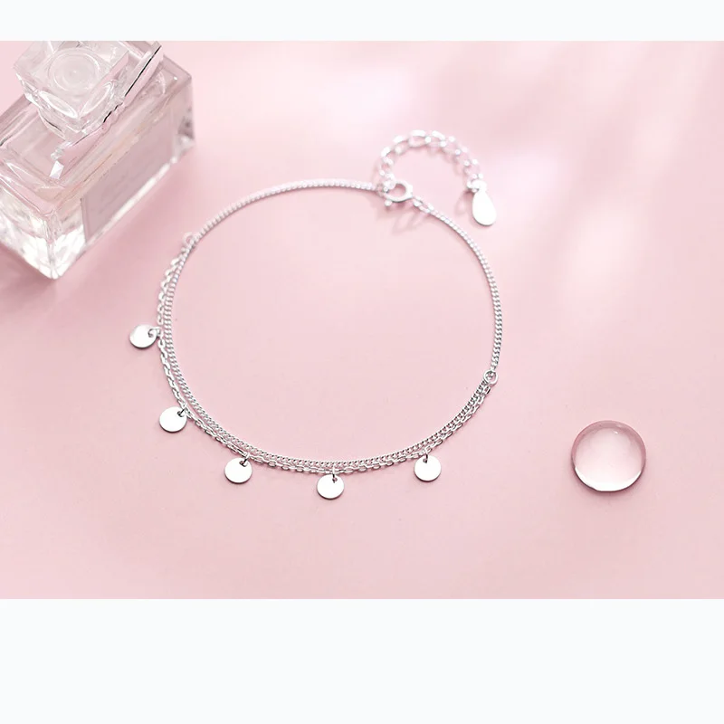 2019 Korean 925 Sterling Silver Female Double Chain Tassel Bracelets For Women Student Girls Kids Circle Jewelry Bracelet Gift
2019 Korean 925 Sterling Silver Female Double Chain Tassel Bracelets For Women Student Girls Kids Circle Jewelry Bracelet Gift