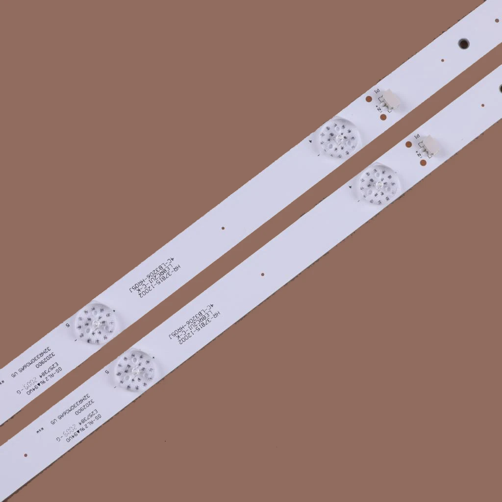 Новая светодиодная лента для телевизора L32F3301B L32P1A 4C-LB3206-HR03J HR01J 32D2900 32HR330M06A5 V5 32HR330M06A8 V1, 2 шт./компл., 56 см, 6 светодиодный одов
Новая светодиодная лента для телевизора L32F3301B L32P1A 4C-LB3206-HR03J HR01J 32D2900 32HR330M06A5 V5 32HR330M06A8 V1, 2 шт./компл., 56 см, 6 светодиодный одов