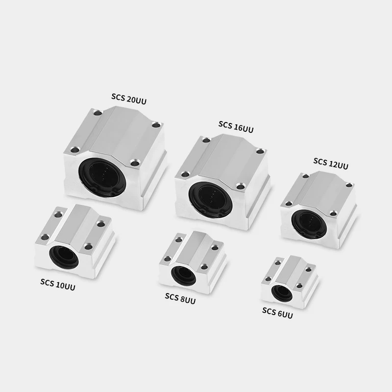 

4PCS SCS8UU Bearing Slide Block Linear Motion Bushing SC8UU SC10UU SCS12UU SCS16UU 20UU 25UU Linear Shaft CNC 3D Printer Parts