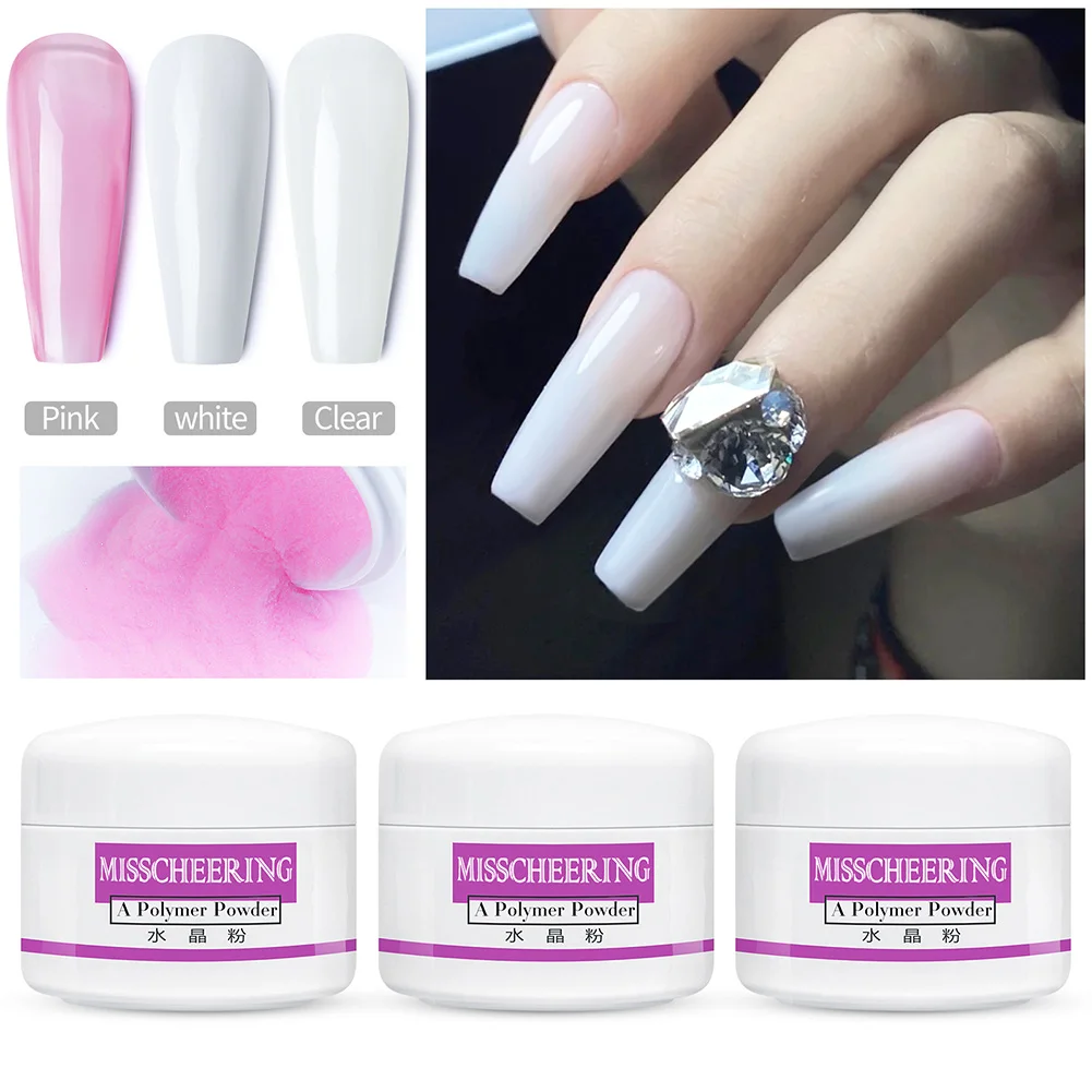 Clear/White/Pink Acrylic Powder for Acrylic Nails Professional Nail Art Powder for Nail Extensions DIY Home Nail Salon
Clear/White/Pink Acrylic Powder for Acrylic Nails Professional Nail Art Powder for Nail Extensions DIY Home Nail Salon