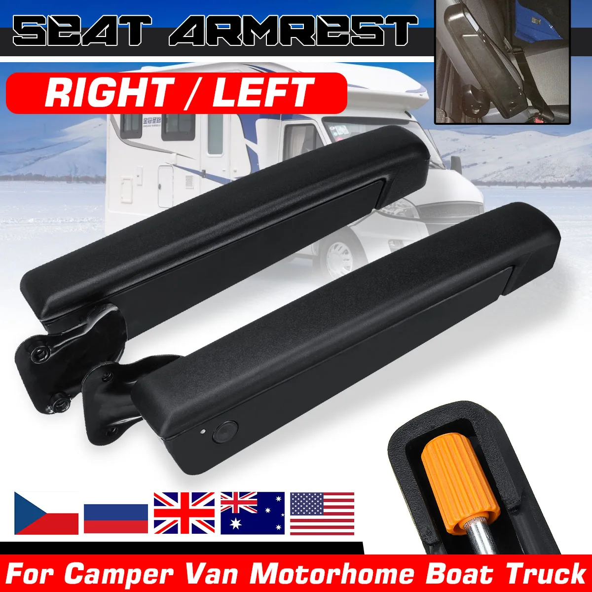 Left/Right Side Universal Adjustable Car RV Seat Armrest Hand Holder For Camper Van Motorhome Boat Truck Car Accessories
Left/Right Side Universal Adjustable Car RV Seat Armrest Hand Holder For Camper Van Motorhome Boat Truck Car Accessories