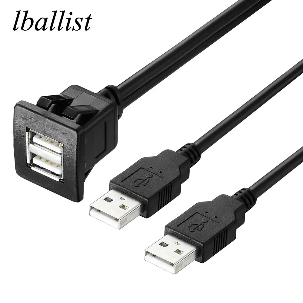 Lballist двойной USB2.0 USB3.0 мужчин и женщин панель скрытого монтажа приборной панели