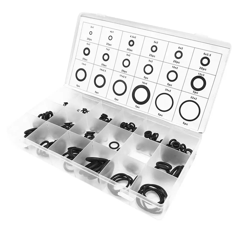225/270pcs Washer Seal Assortment Set Sprayer Airless Rubber O-Ring Sealing Gasket Spray Gun Black Packing Sealing Ring Kit
225/270pcs Washer Seal Assortment Set Sprayer Airless Rubber O-Ring Sealing Gasket Spray Gun Black Packing Sealing Ring Kit