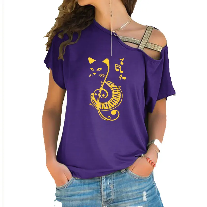 Black Cat Printed Music Funny Kawaii T Shirt Women Harajuku Short Sleeve Women Summer Graphic Tee Shirt Tops
Black Cat Printed Music Funny Kawaii T Shirt Women Harajuku Short Sleeve Women Summer Graphic Tee Shirt Tops