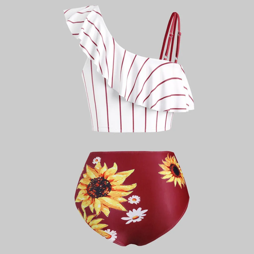 Women Swimwear Push Up Plus Size Overlay Swimsuit Sunflower Print Bikini Set 2021 Biquini Bathing Suit Beach Swimming Suit 
Women Swimwear Push Up Plus Size Overlay Swimsuit Sunflower Print Bikini Set 2021 Biquini Bathing Suit Beach Swimming Suit