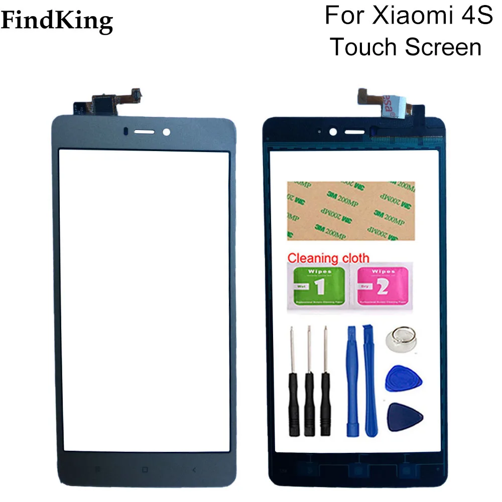 Сенсорный экран 5 0 дюйма для Xiaomi Mi 4C 4i 4S Mi4C M4C Mi4I Mi4S переднее стекло дигитайзер