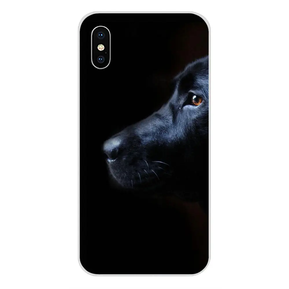 Лабрадор щенок черной собаки для Xiaomi Redmi Mi 4 7A 9T K20 CC9 CC9e Note 7 9 Y3 SE Pro Prime Go Play мягкие