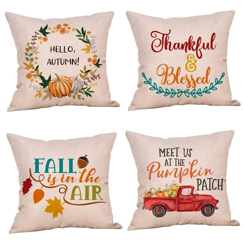 Fall Throw Pillow Covers Decorative Pillow Covers Thanksgiving Farmhouse Autumn Pillowcase Cushion Case
Fall Throw Pillow Covers Decorative Pillow Covers Thanksgiving Farmhouse Autumn Pillowcase Cushion Case