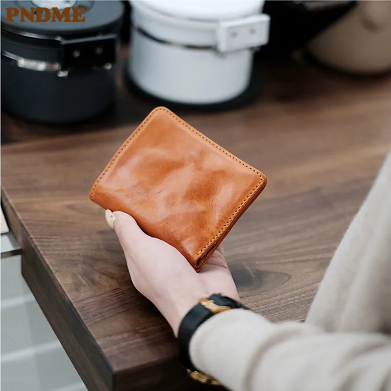 PNDME simple luxury natural genuine leather women's short wallet fashion real cowhide daily minimalist card holder coin purse
PNDME simple luxury natural genuine leather women's short wallet fashion real cowhide daily minimalist card holder coin purse