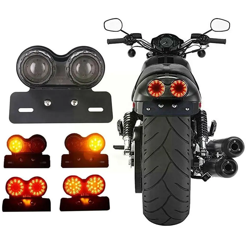 Universal Motorcycle LED Taillight Custom Motorbike Rear Stop Brake Lamp License Plate Light Turn Signal Indicators for BMW C0X5
Universal Motorcycle LED Taillight Custom Motorbike Rear Stop Brake Lamp License Plate Light Turn Signal Indicators for BMW C0X5