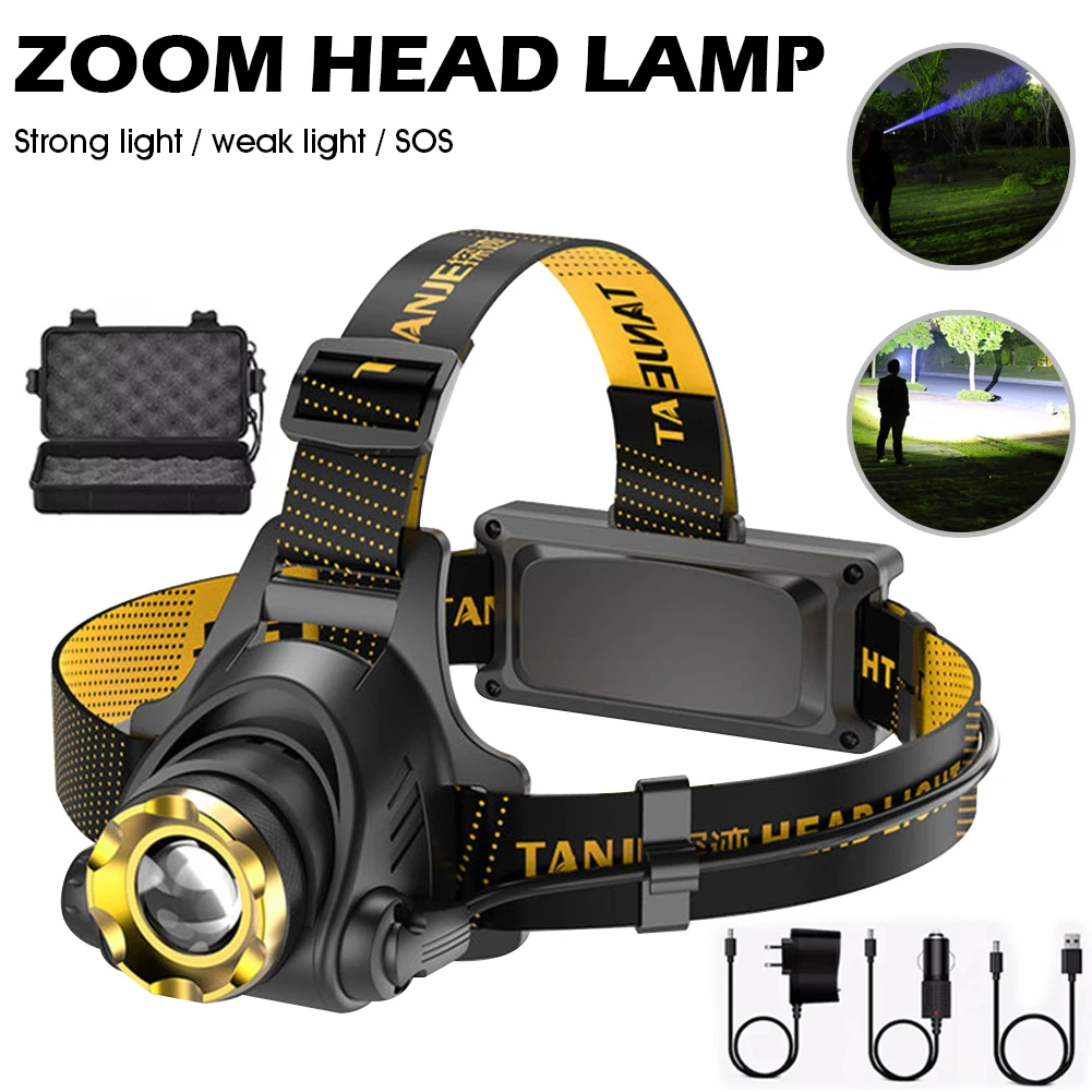 Led Headlamp T6 Waterproof Headlight Head Torch Flashlight Built-in 1200mA Lithium Battery Headlamp light for Fishing Hunting
Led Headlamp T6 Waterproof Headlight Head Torch Flashlight Built-in 1200mA Lithium Battery Headlamp light for Fishing Hunting