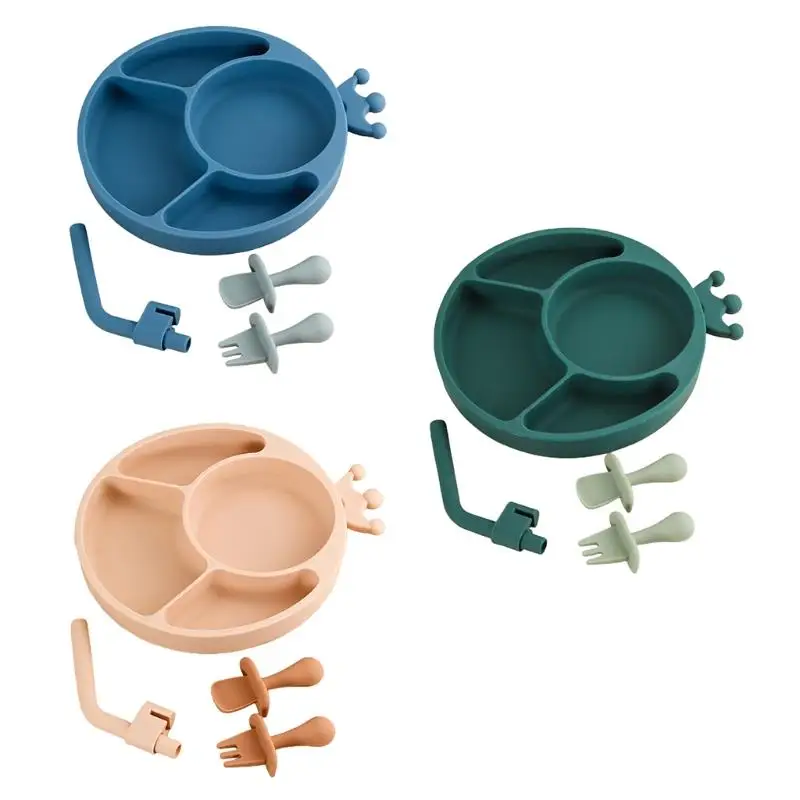 Детская разделенная обеденная тарелка, зеленая силиконовая посуда, столовая посуда для детей, младенцев 
Детская разделенная обеденная тарелка, зеленая силиконовая посуда, столовая посуда для детей, младенцев
