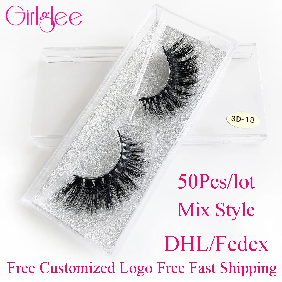 Reusable 3D Mink False Eyelashes 50 Case/lot Real Mink Makeup Lashes Extension Mixed Length Custom Eyelash Packaging Girlglee
Reusable 3D Mink False Eyelashes 50 Case/lot Real Mink Makeup Lashes Extension Mixed Length Custom Eyelash Packaging Girlglee