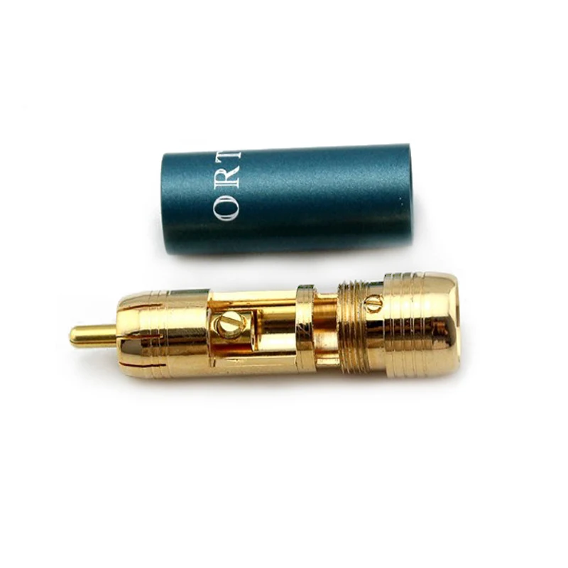 4 шт. ortfon самоблокирующийся сигнальный кабель 24K с ветровым покрытием из
