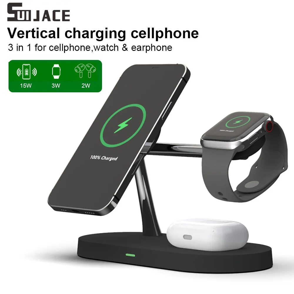 Магнитное Беспроводное зарядное устройство 3 в 1 для iPhone 12 13 Pro Max/ Mini зарядные устройства для Apple Watch 6 SE Airpods Pro 2 3 зарядное устройство подставка...
Магнитное Беспроводное зарядное устройство 3 в 1 для iPhone 12 13 Pro Max/ Mini зарядные устройства для Apple Watch 6 SE Airpods Pro 2 3 зарядное устройство подставка...