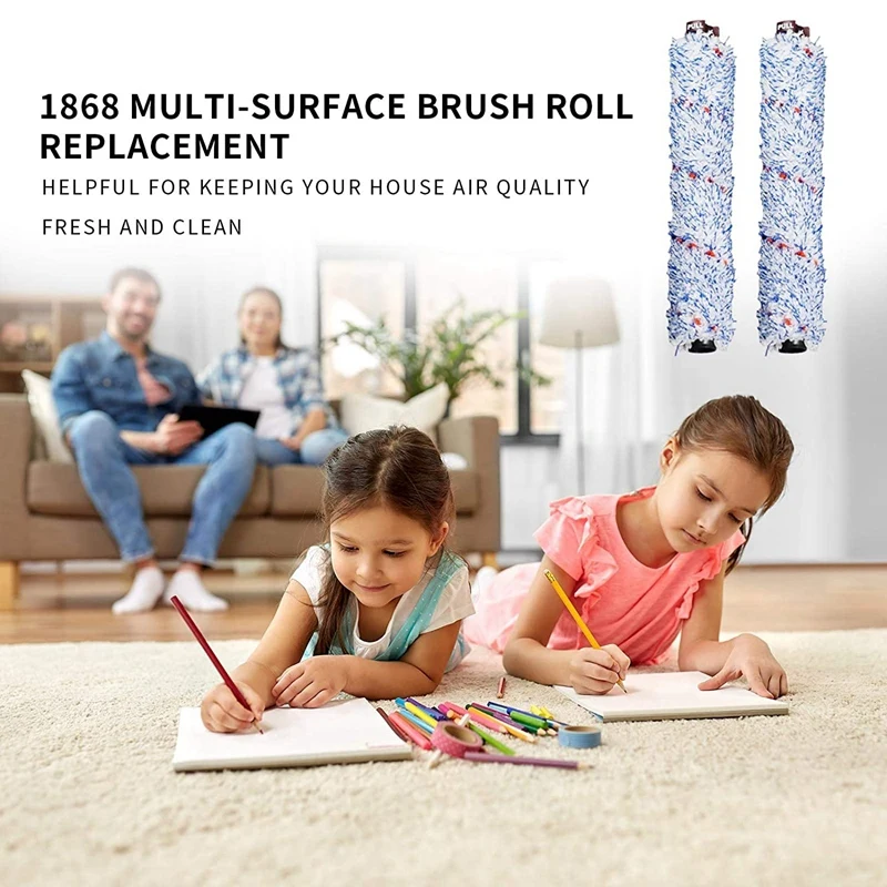 2 Pack 1868 Multi-Surface Brush Roll Replacement for Bissell CrossWave Vacuum Cleaner Replaces Part 1608683 & 160-8683
2 Pack 1868 Multi-Surface Brush Roll Replacement for Bissell CrossWave Vacuum Cleaner Replaces Part 1608683 & 160-8683
