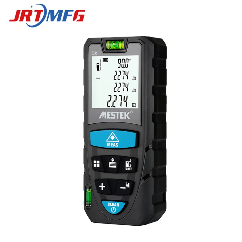 

JRTMFG Laser Distance Meter 50m 70m 100m Digital Rangefinder Double Horizontal Bubble Laser Tape Measure Ruler Roulette Tools