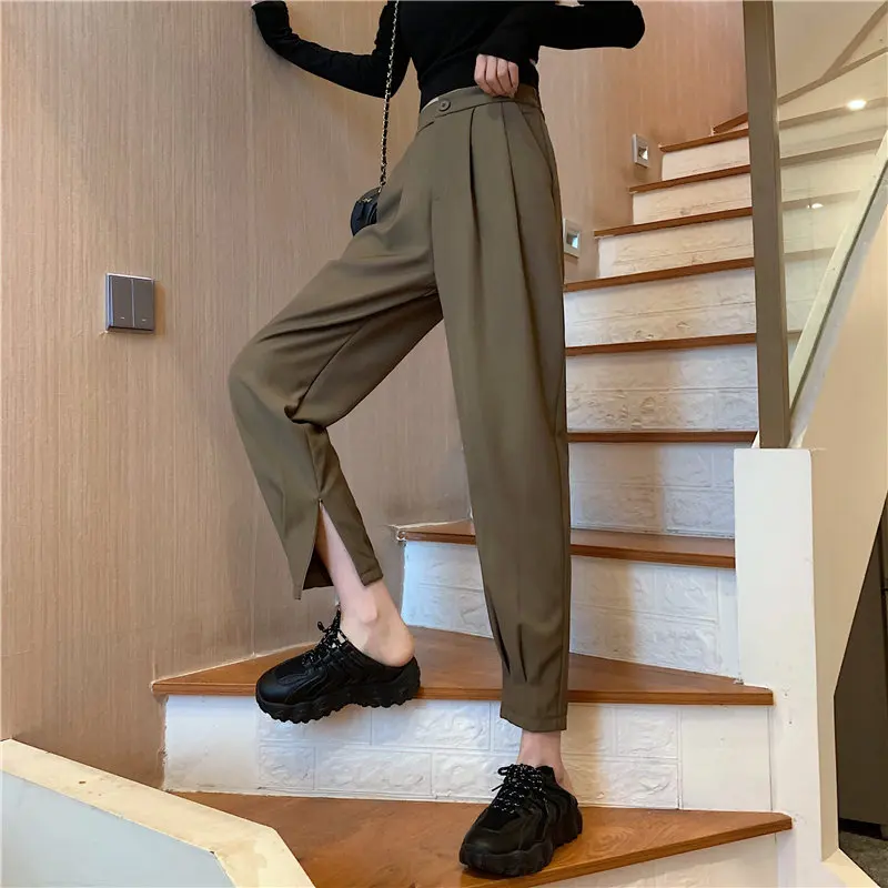 Large Size Chic Casual Trousers Female Women Bottom OL Thin Solid Fashion Elegant Work Wear Formal High Waist Harem Pants
Large Size Chic Casual Trousers Female Women Bottom OL Thin Solid Fashion Elegant Work Wear Formal High Waist Harem Pants