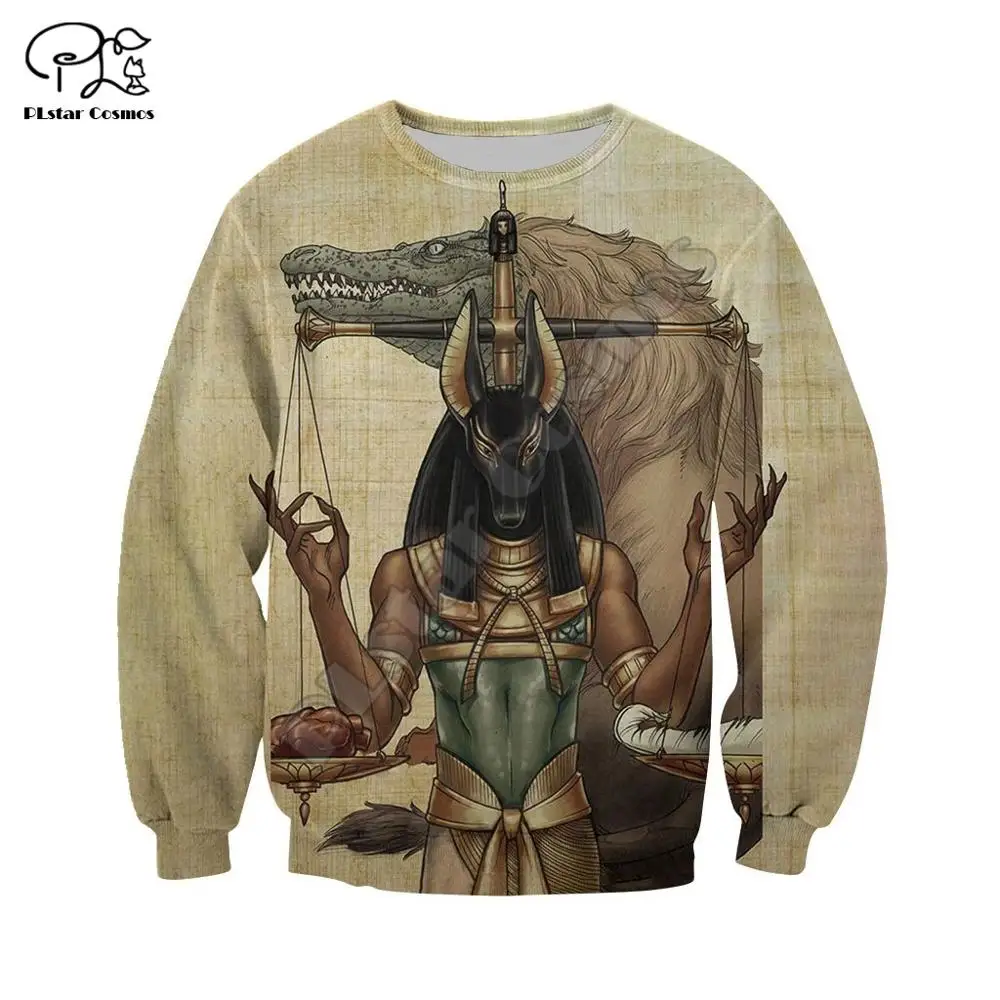 

2020Newest Mysterious Totem Retor Horus Ancient Horus God Eye of Egypt Pharaoh Anubis 3DPrint Zip/Hoodies/Sweatshirts/Jacket N-8