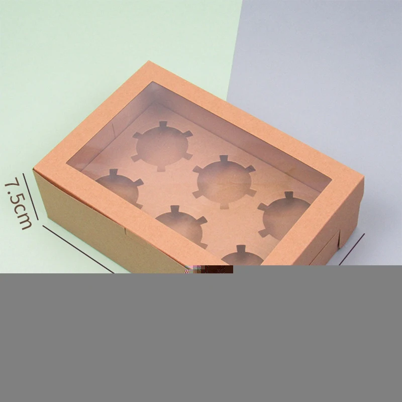 20 Pieces Open Window Cup Cake Box 6 Kraft Paper Pastry Puffin Box Baking Pastry Box 
20 Pieces Open Window Cup Cake Box 6 Kraft Paper Pastry Puffin Box Baking Pastry Box