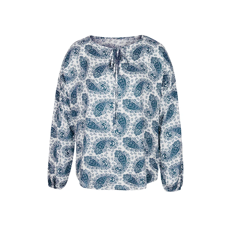 2020 Autumn Spring Women's Blouse Printing Loose Shirts Female o Neck Long Sleeve Loose with Buttons Casual Ladies Tops
2020 Autumn Spring Women's Blouse Printing Loose Shirts Female o Neck Long Sleeve Loose with Buttons Casual Ladies Tops