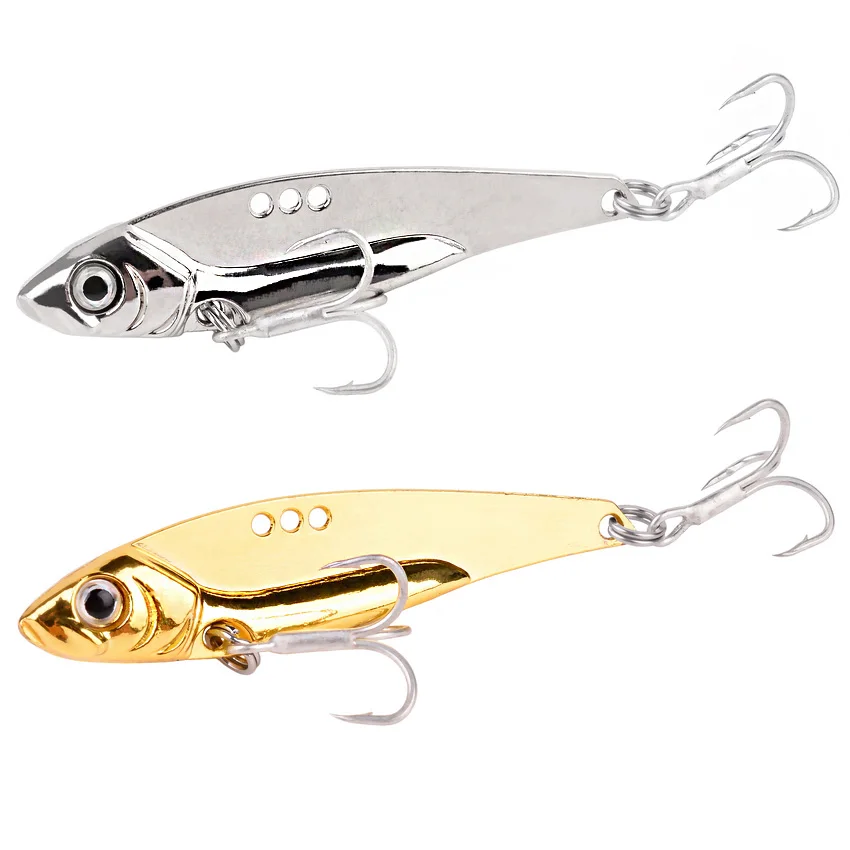 

1pc Metal Spinner Spoon Fishing Lures 7/10/12g/15/18/25g Gold Silver Artificial Bait With Treble Hook Trout Pike Bass Tackle