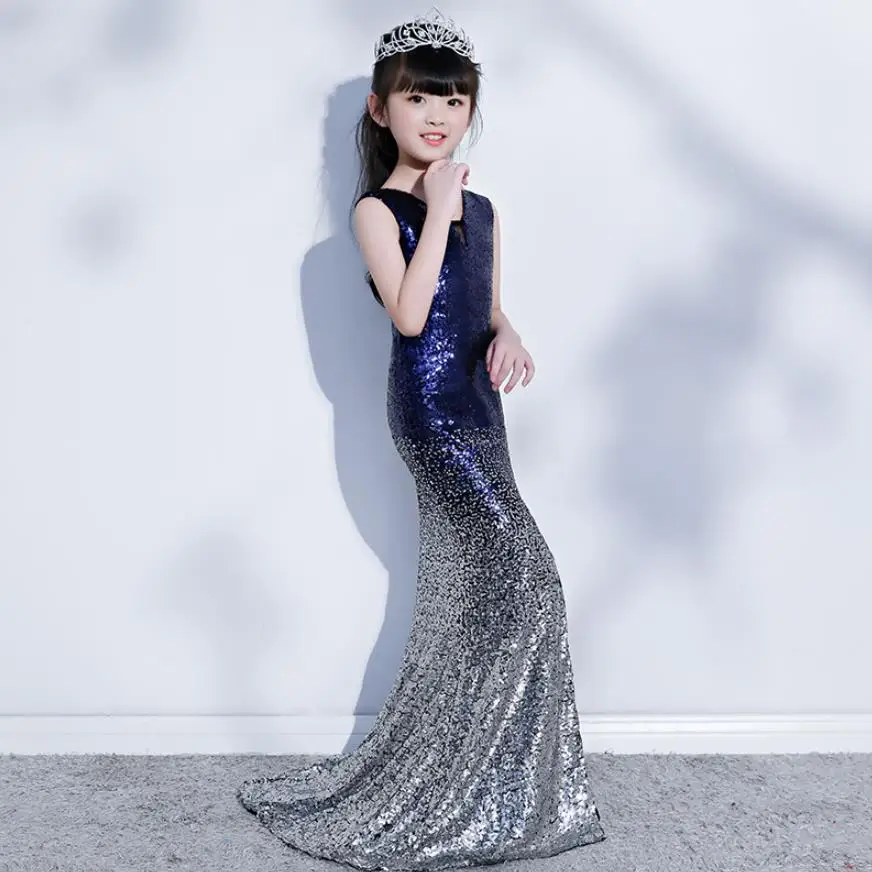 High-End Children Evening Gown Sexy Sequined Stitching Kids Catwalk Princess Dress For Girls Birthday Party Vestidos L579
High-End Children Evening Gown Sexy Sequined Stitching Kids Catwalk Princess Dress For Girls Birthday Party Vestidos L579