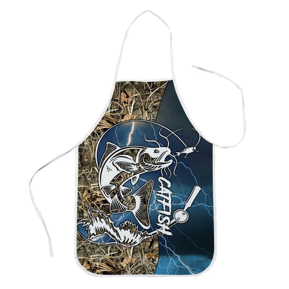 CLOOCL Fishing Lovers Apron 3D Graphic Catfish Blue Lightning Polyester Kitchen Aprons Men Women Fashion Home Textile
CLOOCL Fishing Lovers Apron 3D Graphic Catfish Blue Lightning Polyester Kitchen Aprons Men Women Fashion Home Textile